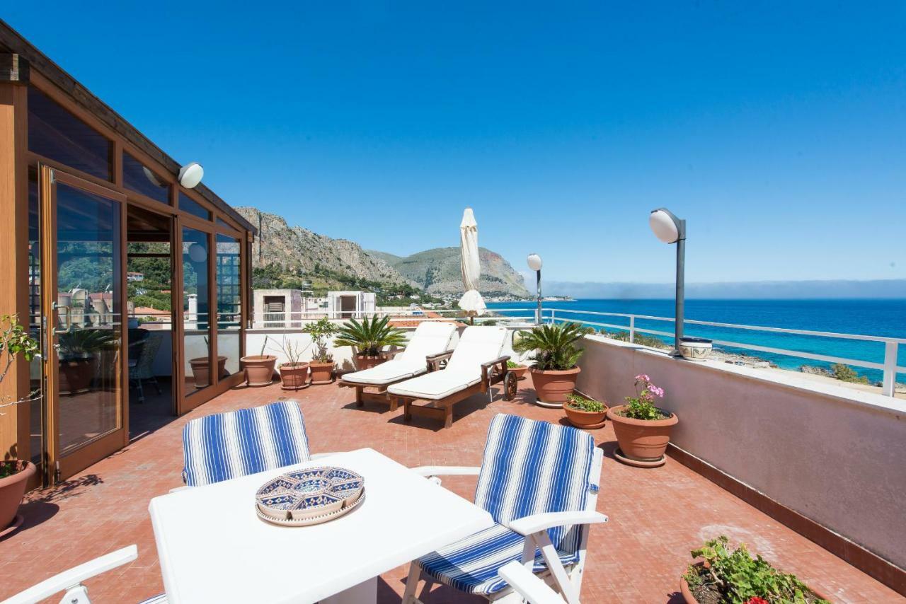 Casa Con Terrazza Sul Mare All'Addaura Палермо Экстерьер фото